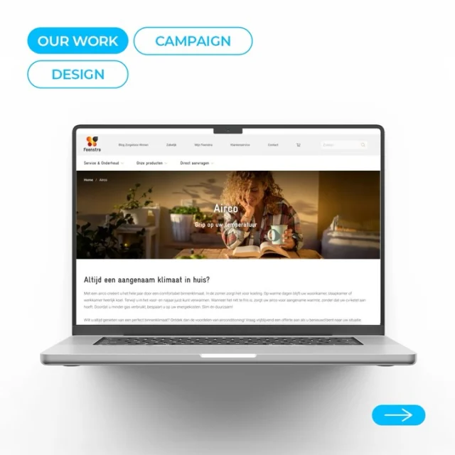 ☀️ Hou de zon nog even vast

Voor @feenstracom bedachten we diverse webpagina’s en een consumentencampagne rond één heldere boodschap: slim omgaan met je eigen zonnestroom. Met oplossingen zoals een thuisbatterij houd je de zon nog even vast.

#SowiesoHelder #Website #Design #Campaign